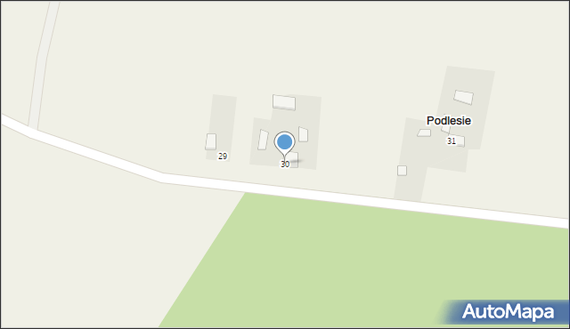 Podlesie, Podlesie, 30, mapa Podlesie