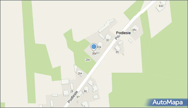 Podlesie, Podlesie, 30b, mapa Podlesie