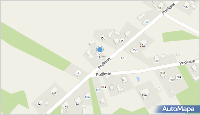 Podlesie, Podlesie, 34, mapa Podlesie