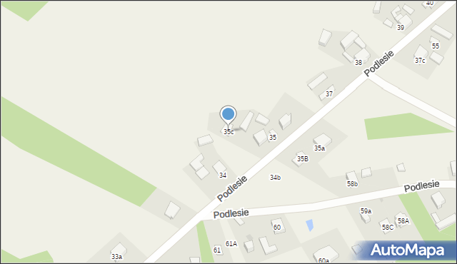 Podlesie, Podlesie, 35c, mapa Podlesie