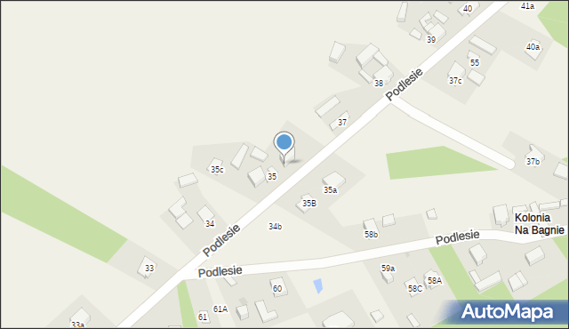 Podlesie, Podlesie, 36, mapa Podlesie
