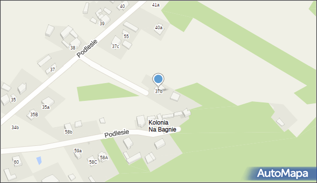 Podlesie, Podlesie, 37b, mapa Podlesie