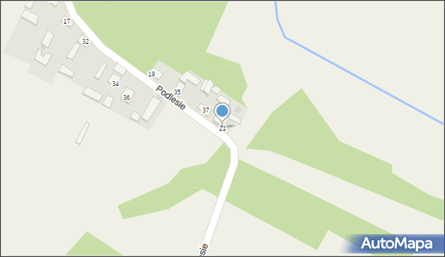 Podlesie, Podlesie, 21, mapa Podlesie