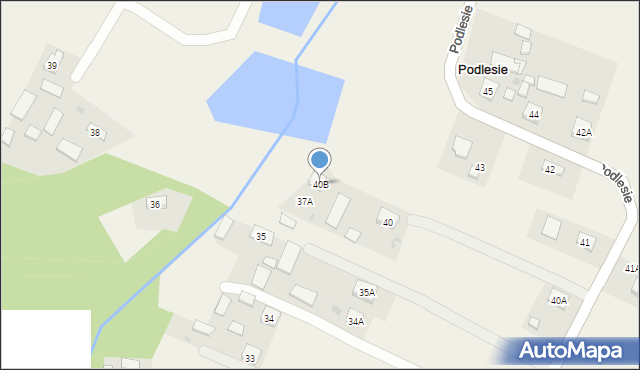 Podlesie, Podlesie, 40B, mapa Podlesie