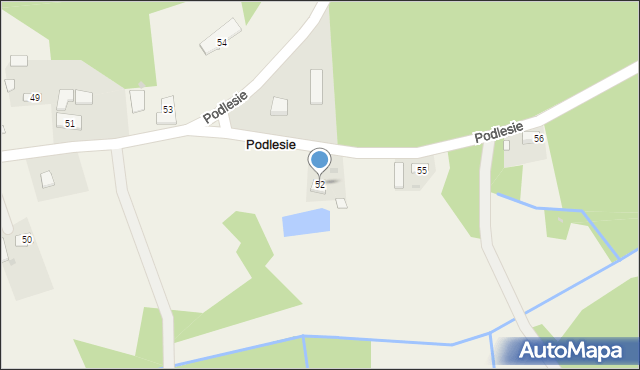 Podlesie, Podlesie, 52, mapa Podlesie