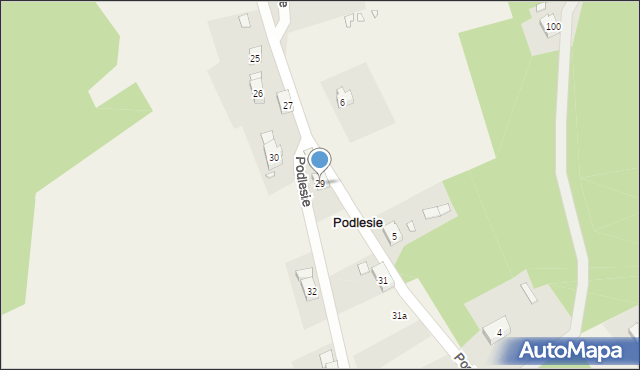 Podlesie, Podlesie, 29, mapa Podlesie