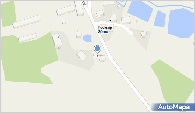 Podlesie, Podlesie, 1, mapa Podlesie