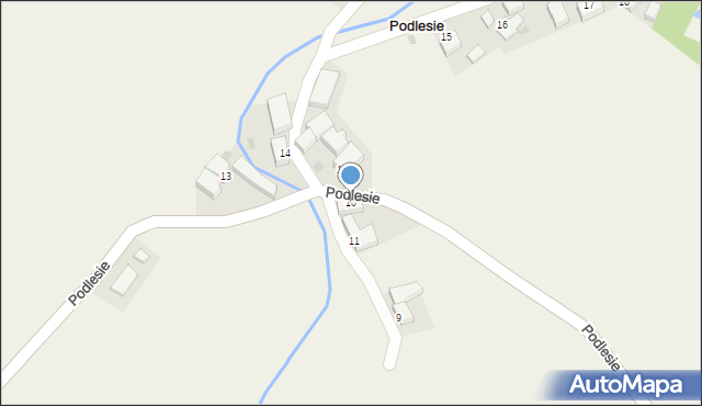 Podlesie, Podlesie, 10, mapa Podlesie