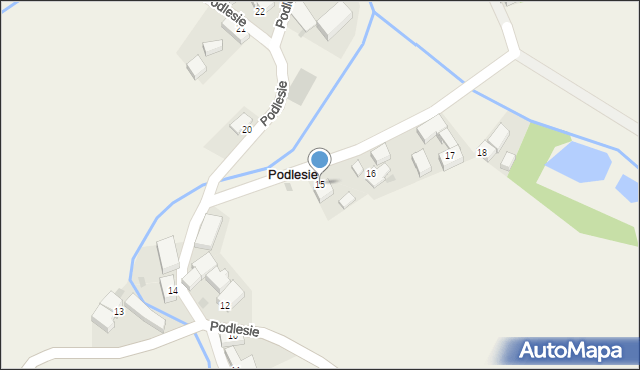 Podlesie, Podlesie, 15, mapa Podlesie