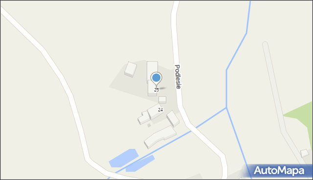 Podlesie, Podlesie, 25, mapa Podlesie