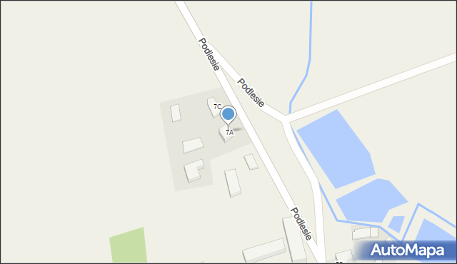 Podlesie, Podlesie, 7A, mapa Podlesie