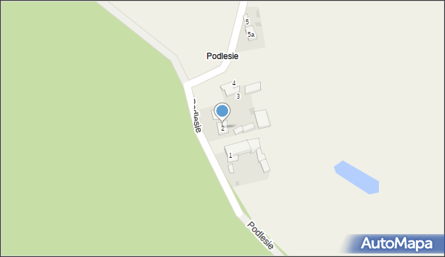 Podlesie, Podlesie, 2, mapa Podlesie