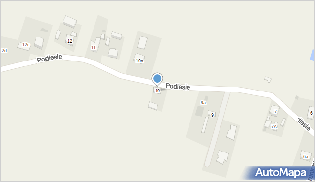 Podlesie, Podlesie, 10, mapa Podlesie