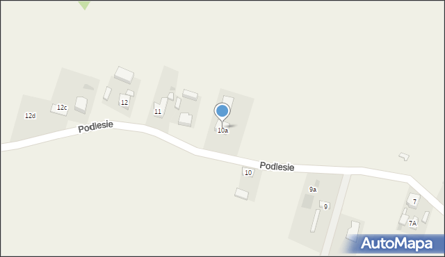 Podlesie, Podlesie, 11a, mapa Podlesie