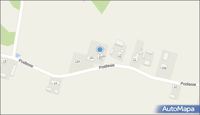 Podlesie, Podlesie, 13, mapa Podlesie