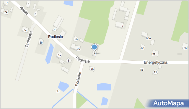 Podlesie, Podlesie, 2, mapa Podlesie