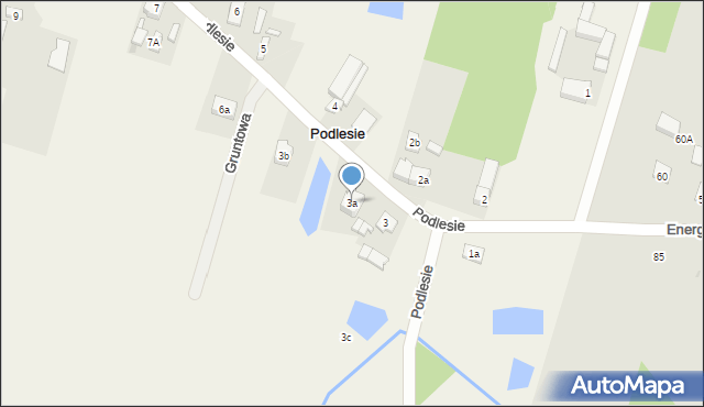 Podlesie, Podlesie, 3a, mapa Podlesie