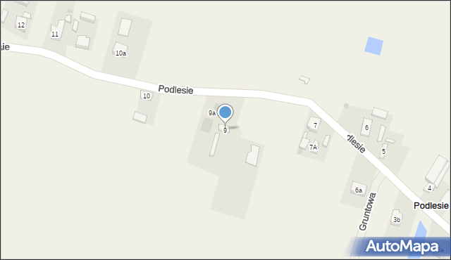 Podlesie, Podlesie, 9, mapa Podlesie