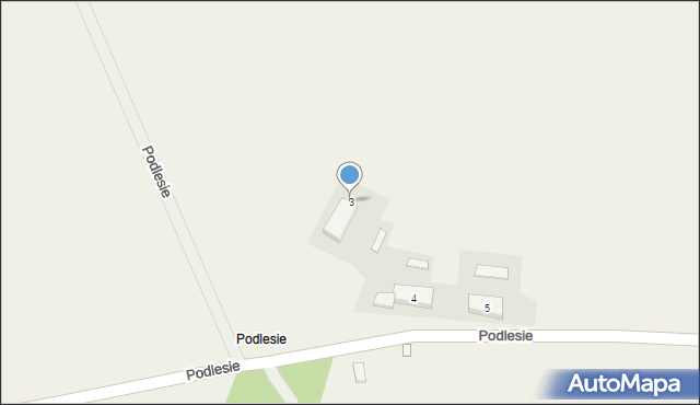 Podlesie, Podlesie, 3, mapa Podlesie