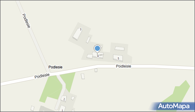 Podlesie, Podlesie, 4, mapa Podlesie