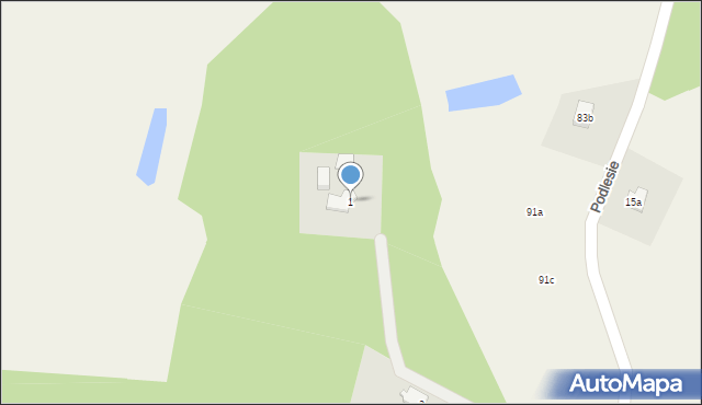 Podlesie, Podlesie, 1, mapa Podlesie