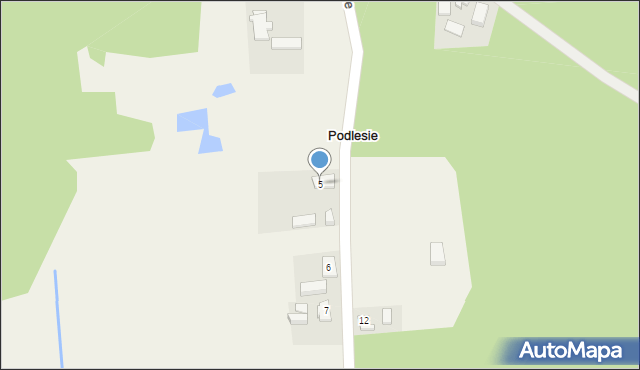 Podlesie, Podlesie, 5, mapa Podlesie