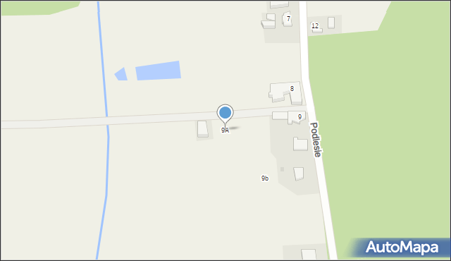 Podlesie, Podlesie, 9A, mapa Podlesie