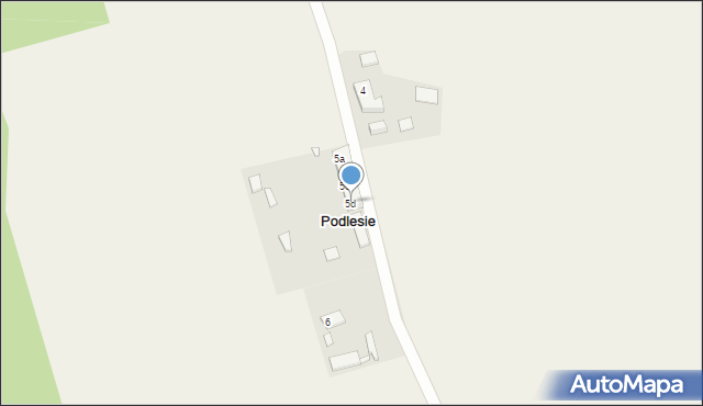 Podlesie, Podlesie, 5d, mapa Podlesie