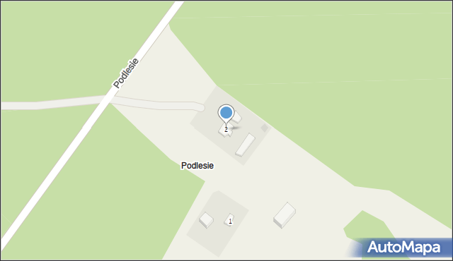 Podlesie, Podlesie, 2, mapa Podlesie