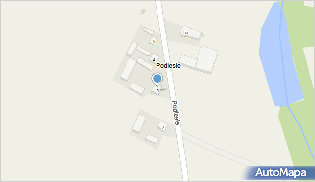 Podlesie, Podlesie, 3, mapa Podlesie