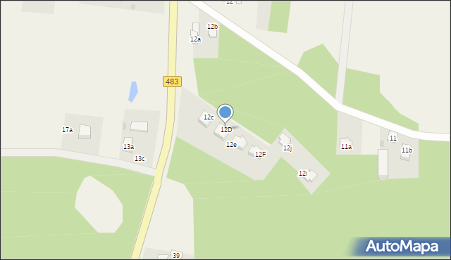 Podlesie, Podlesie, 12D, mapa Podlesie