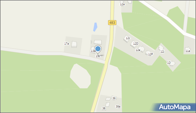 Podlesie, Podlesie, 13c, mapa Podlesie