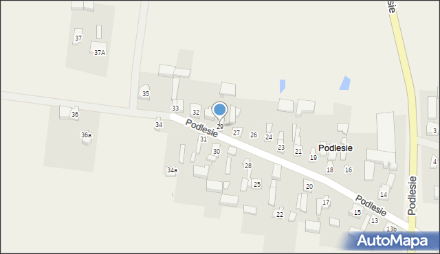 Podlesie, Podlesie, 29, mapa Podlesie