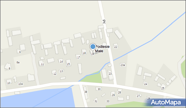 Podlesie Małe, Podlesie Małe, 19, mapa Podlesie Małe