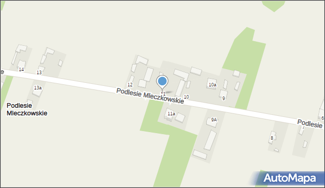 Podlesie Mleczkowskie, Podlesie Mleczkowskie, 11, mapa Podlesie Mleczkowskie