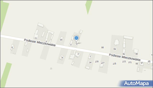 Podlesie Mleczkowskie, Podlesie Mleczkowskie, 2, mapa Podlesie Mleczkowskie