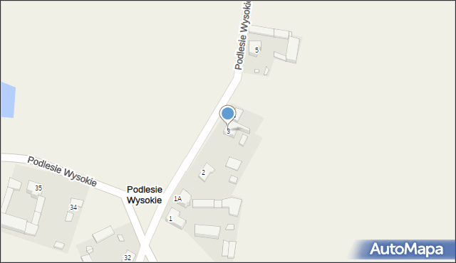 Podlesie Wysokie, Podlesie Wysokie, 3, mapa Podlesie Wysokie