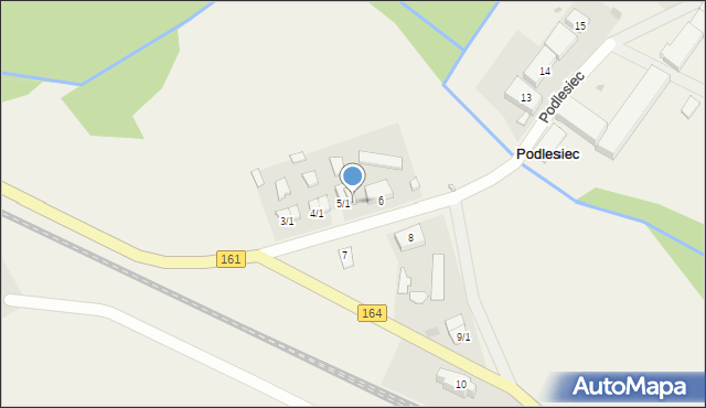 Podlesiec, Podlesiec, 5/2, mapa Podlesiec