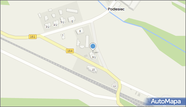 Podlesiec, Podlesiec, 9/2, mapa Podlesiec