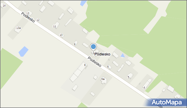 Podlesko, Podlesko, 7, mapa Podlesko