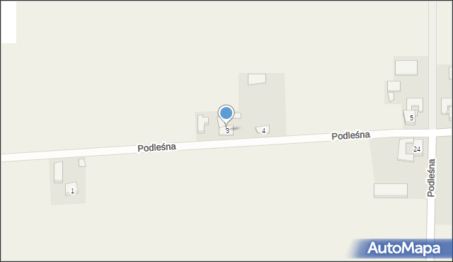 Podleśna, Podleśna, 3, mapa Podleśna