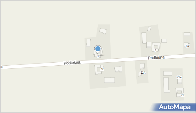 Podleśna, Podleśna, 7, mapa Podleśna