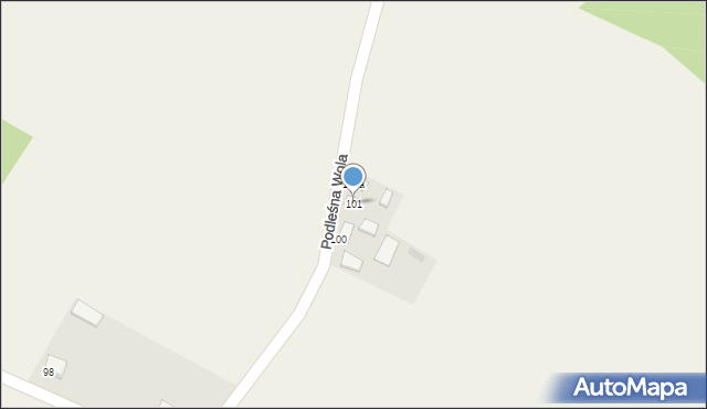 Podleśna Wola, Podleśna Wola, 101, mapa Podleśna Wola