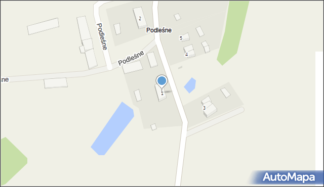 Podleśne, Podleśne, 1, mapa Podleśne