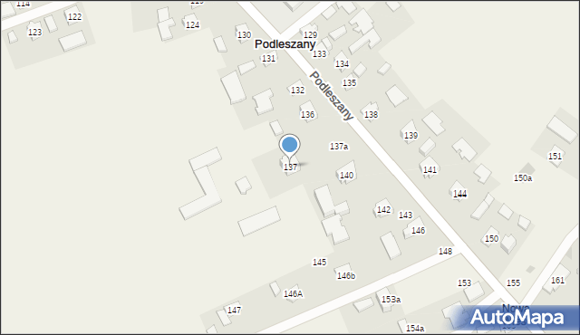 Podleszany, Podleszany, 137, mapa Podleszany