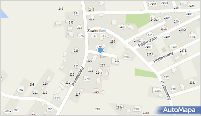 Podleszany, Podleszany, 230, mapa Podleszany