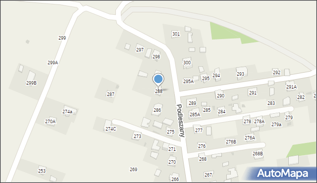 Podleszany, Podleszany, 288, mapa Podleszany