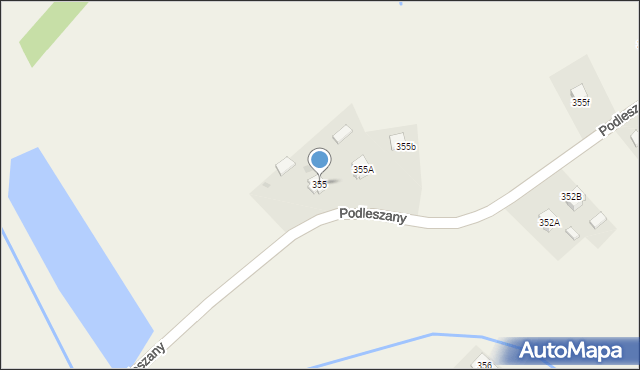 Podleszany, Podleszany, 355, mapa Podleszany