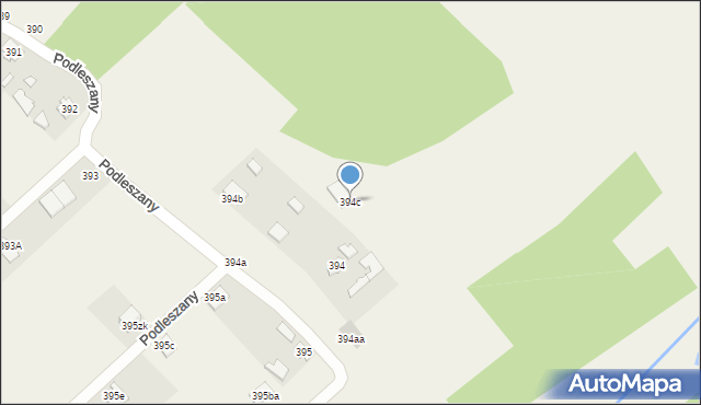 Podleszany, Podleszany, 394b, mapa Podleszany
