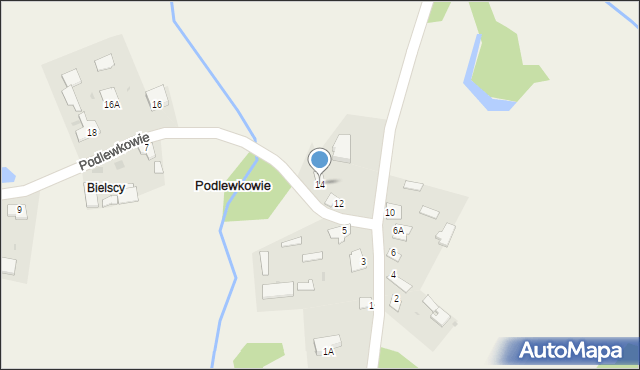 Podlewkowie, Podlewkowie, 14, mapa Podlewkowie